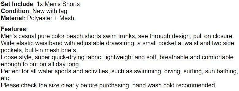 TiaoBug быстросохнущие Прозрачные Пляжные шорты на завязках с эластичной талией, мужские плавки со встроенными сетчатыми трусиками, купальный костюм