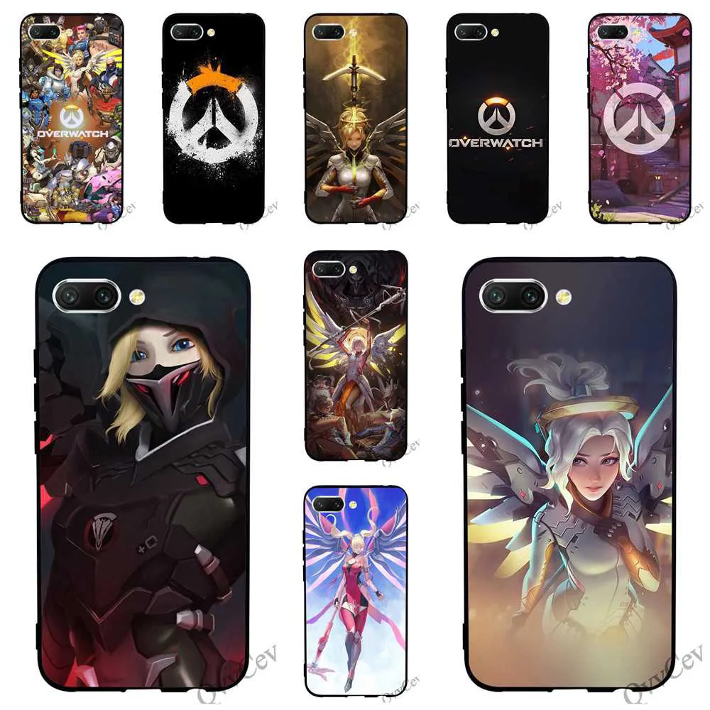

Pattern Overwatch mercy Phone Cover for Huawei Honor 7C Case 10 8 9 Lite 7A Pro 6A 7X Y6 Prime Nova 3i 3 Soft