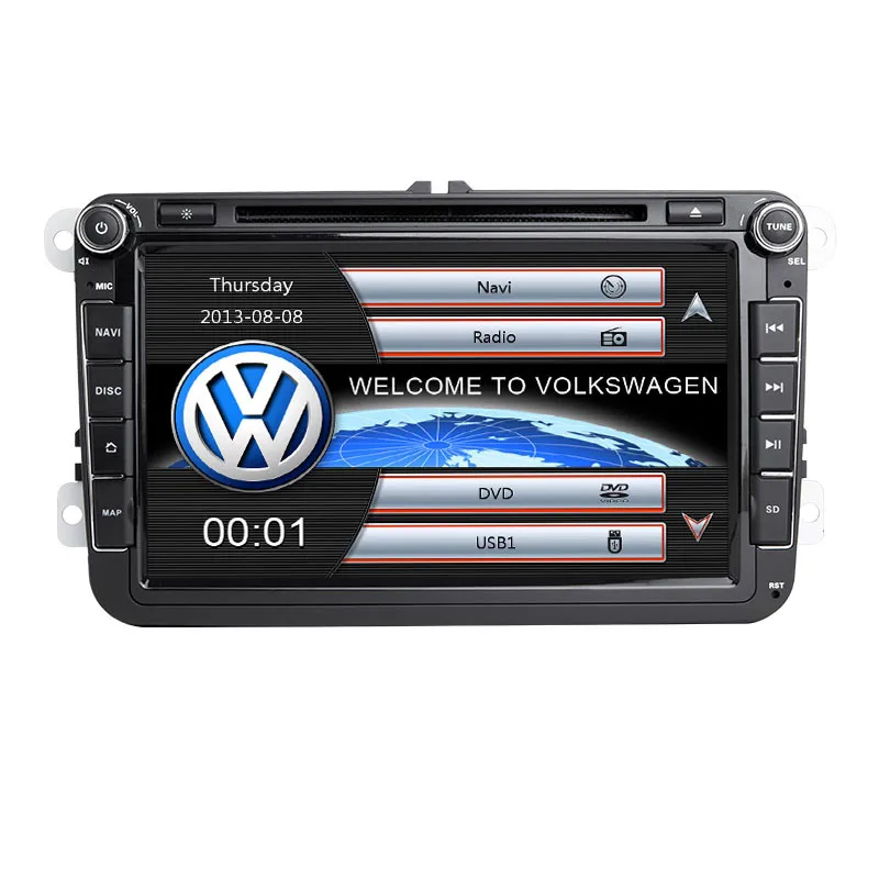 Flash Deal 2Din Car DVD Multimedia AutoRadio For Golf 5 6 VW Passat b6 Skoda Octavia 2 3 Superb Seat Leon 2 T5 Amarok Volkswagen Navigation 1