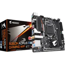 MINI ITX для Gigabyte GA-B360N AORUS игровой Wi Fi B360 материнская плата B360N AORUS разъем LGA1151 поддержка I7 8700