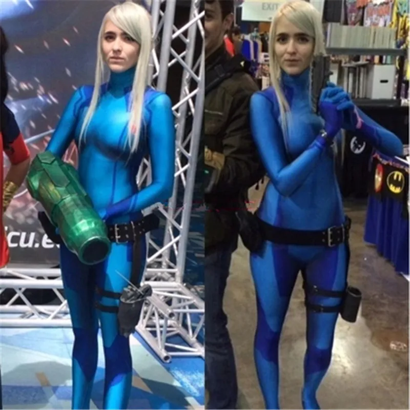 Metroid Samus Aran Zero Suit Zss Costumes Zentai 3d Print Cosplay 