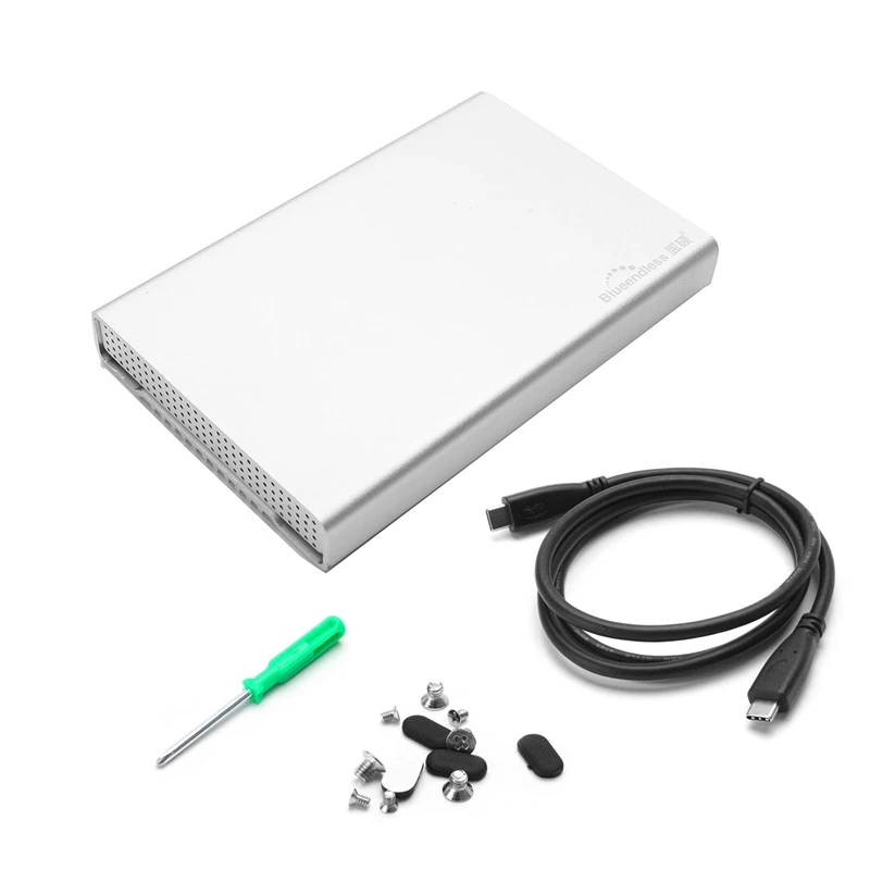 Aluminum Enclosure 2 5 Inch USB 3 1 Type C Hard Drive font b Disk b