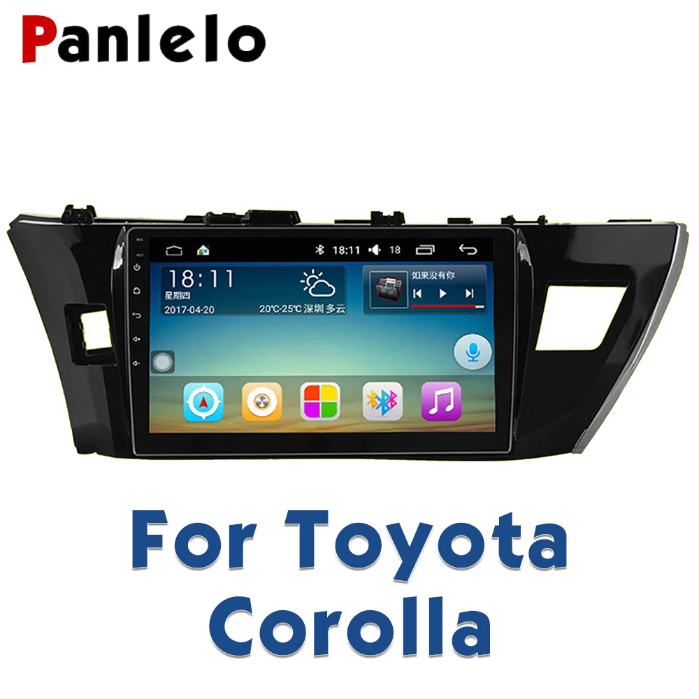 Clearance Panlelo For Toyota Corolla 2011 Multimedia Car Radio Autoradio 2din Video Player Navigation Android 7.1 For Toyota Corolla 2008 6