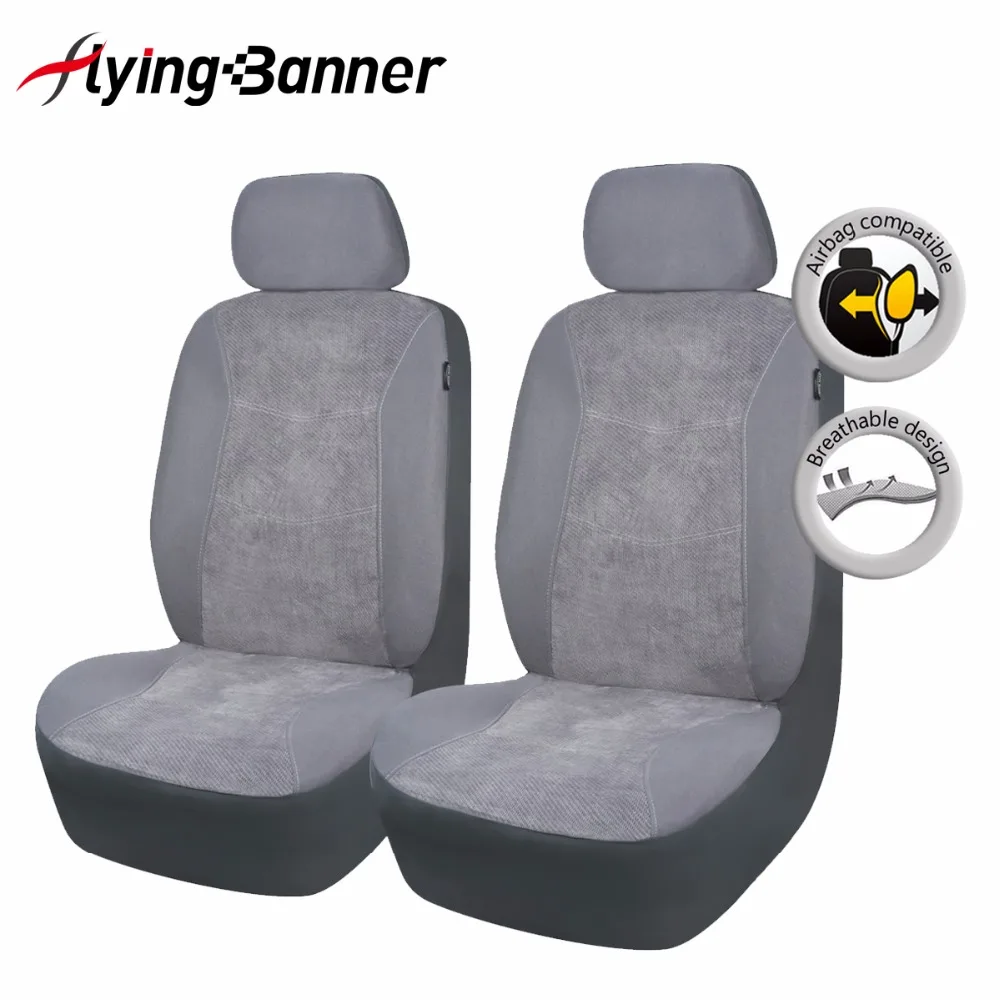 

2017 Fashion 2 Front Seat Car Cover Comfortable Corduroy Covers For Seats Interior Car Accessories Both Side Airbag Compatible
