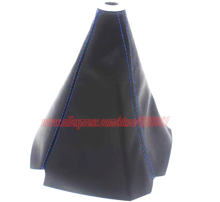 

Universal Shift Knob Cover Red Stitch Leather Car Shift Lever Dust Cover Shift Knob Boot Cover