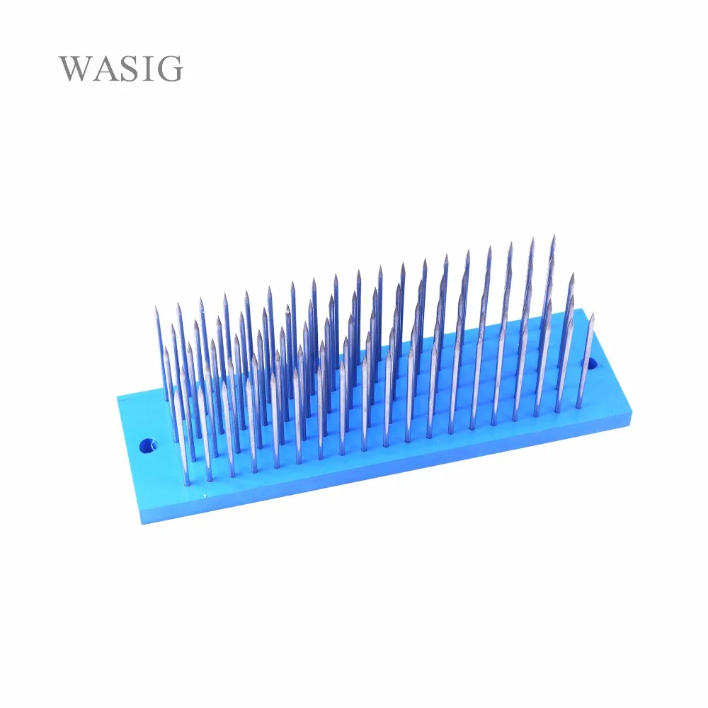 White Hair hackle with 93 pcs needle for comb machine weft,small steel combin Connectors from