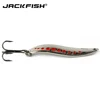 JACKFISH Metal sequins noise fishing bait rotating spoon hard bait with feathers treble hook ► Photo 2/4