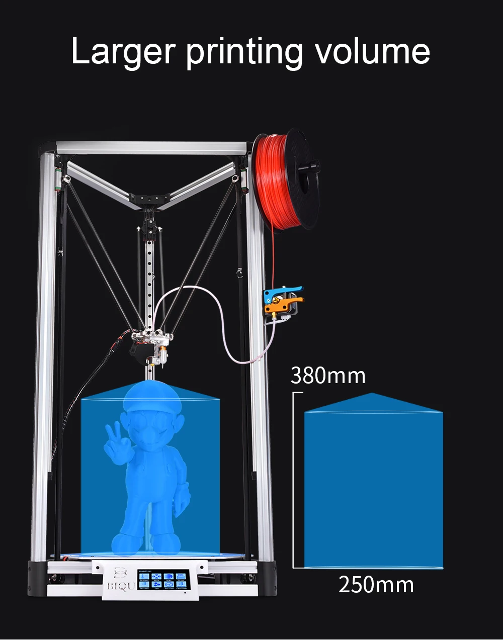 Высокая точность BIQU Kossel Plus/Pro DIY 3D принтер автоматическое выравнивание Kossel Reprap 3D-принтер машина алюминиевый HeatBed