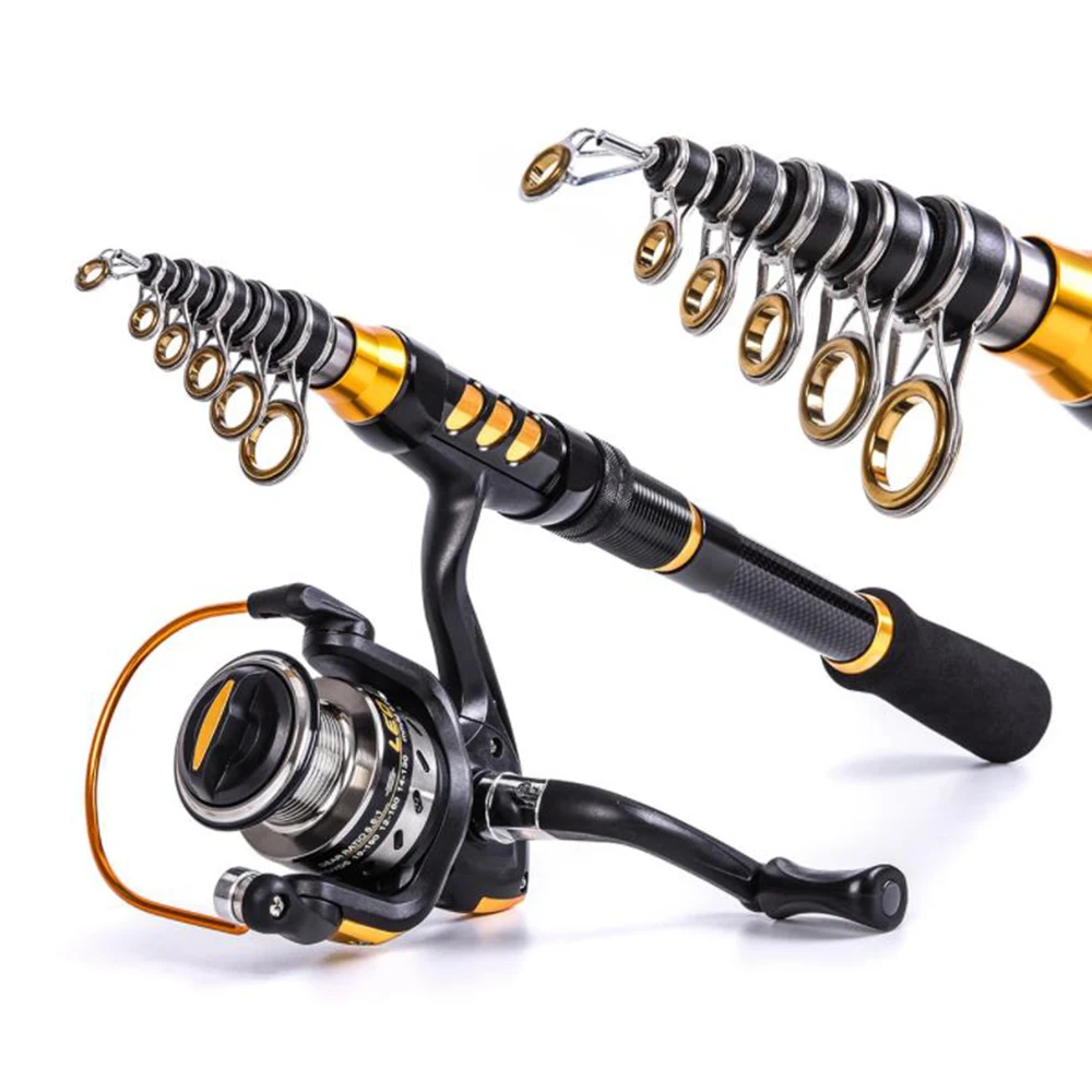 

Carbon Fiber Short Telescopic Fishing Rod 1.5M 1.8M 2.1M 2.4M Casting Sea Rod For Carp Fishing Spinning Rod