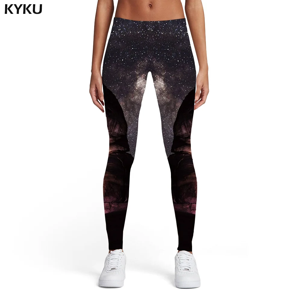 KYKU Brand World Map Leggings Women Geometric Printed pants Graffiti Sport Yellow Trousers Vintage Ladies Womens Leggings Pants tiktok leggings Leggings