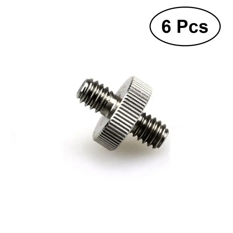 6Pcs Standard 1/4" 20 Male to 1/4" 20 Male Threaded Tripod Screw