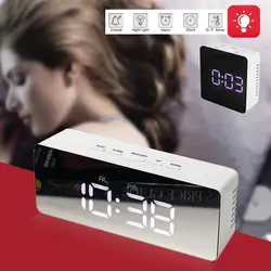 Цифровые настенные часы будильник портативный цифровой будильник пластиковый косметический термометр лампа