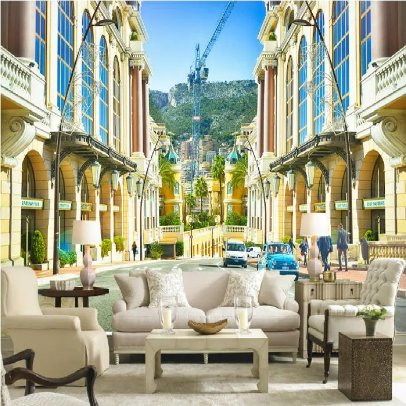 European style street wall European style large scale murals wallpapers