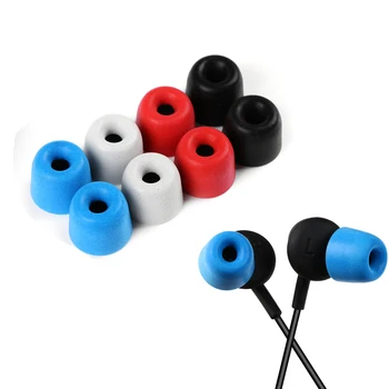 

2pcs Earphone tips Foam Sponge ear pads for headphones T400 3-5 mm Caliber Headset accessories Noise Isolating Earplug