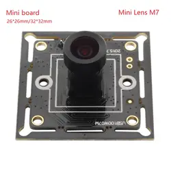 ELP 720 P M7 объектив 26*26 мм крошечный доска cmos-камера, высокая скорость USB2.0 MJPEG 30fps 1280X720 USB с Камера модуль