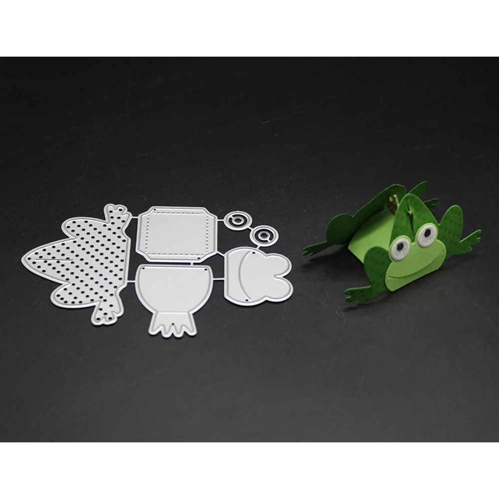  Frog Box Shape Carbon steel Die Scrapbooking Decor Invitation Cards Embossing Dies Cut Stencils New - 32964579210