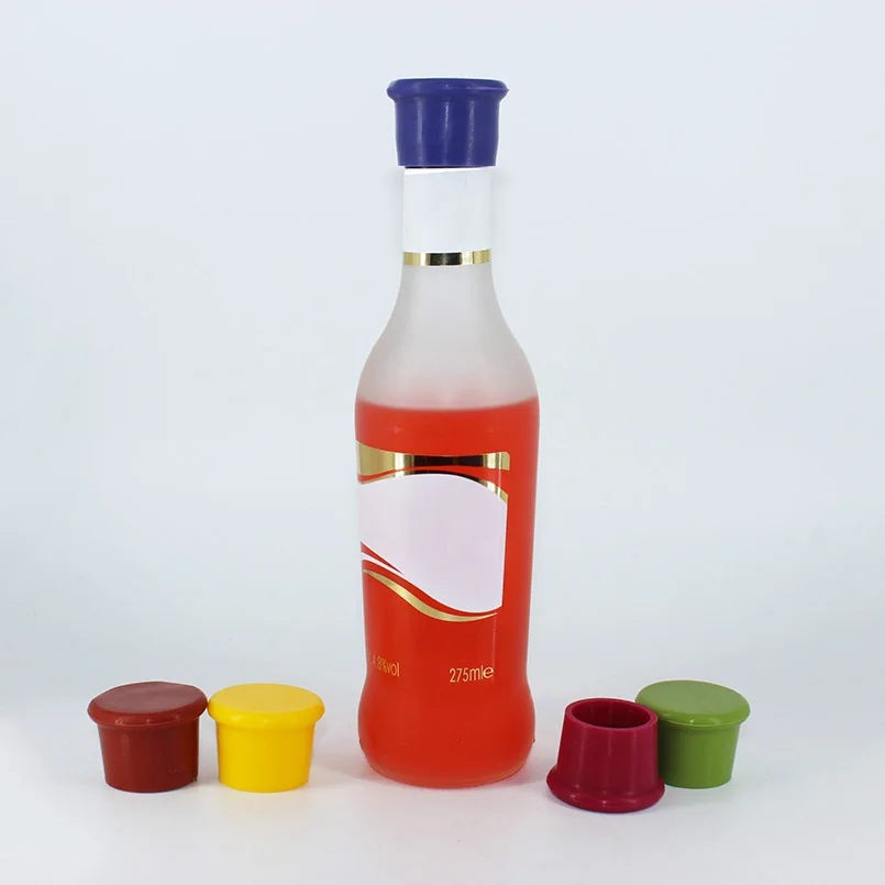 1pc silicone Bottle Stopper Wine Storage Twist Cap Plug Wine Reusable Vacuum Sealed Red Wine Bottle Stopper