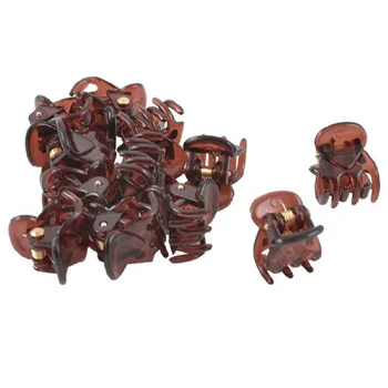 

Hot Sale 12Pcs Ladies/Girls' Spring Joint Plastic Mini Cute Hair Clamps Clips