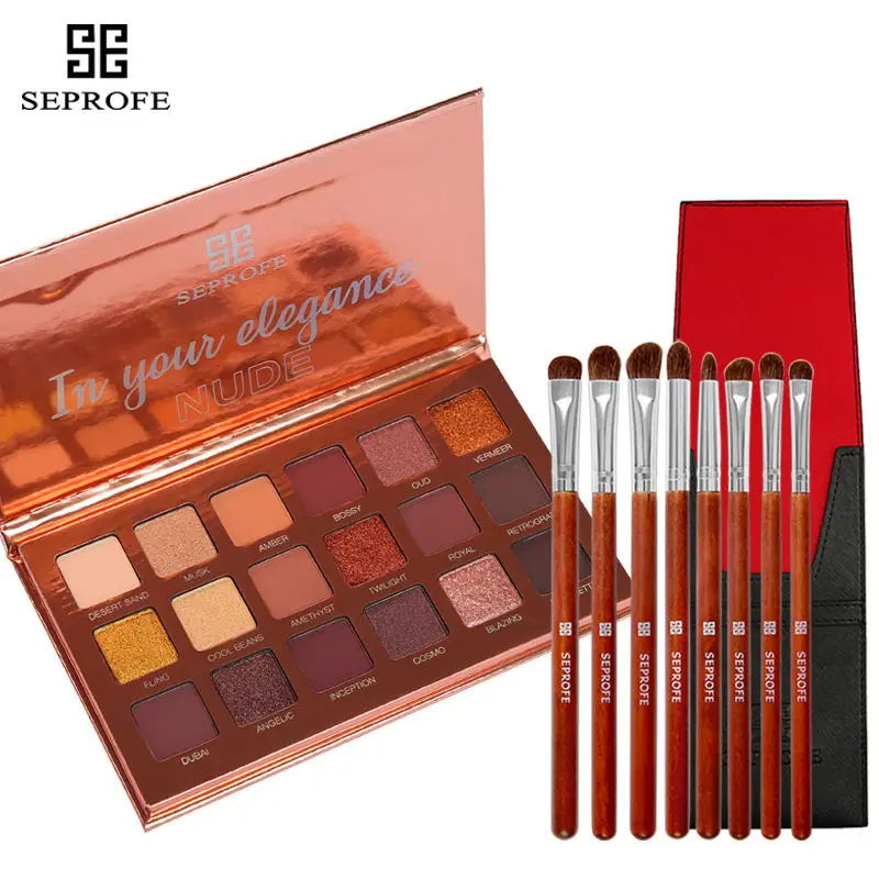 

18 Colors Eyeshadow Palette Nude Makeup Shimmer Matte Eye shadow Diamond Glitter Eye Shadow Pallete Waterproof With Makeup brush