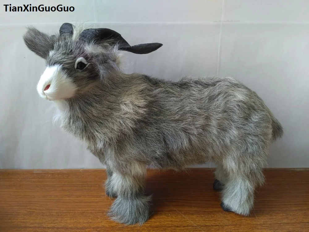 simulation-gray-sheep-hard-model-polyethylene-real-furs-goat-prop-large-34x28cm-home-decoration-gift-s1681