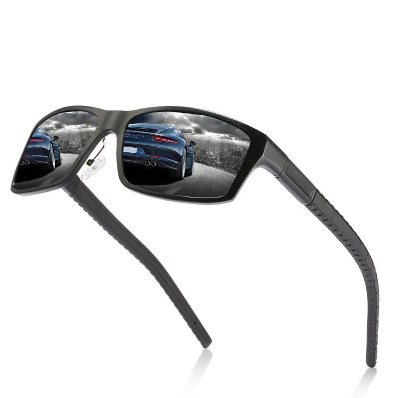 

Ellen Buty Brand Designer Design New Sunglasses Men Polarized Square Aluminium Magnesium Male Sun Glasses Driver Mirrors Glasses
