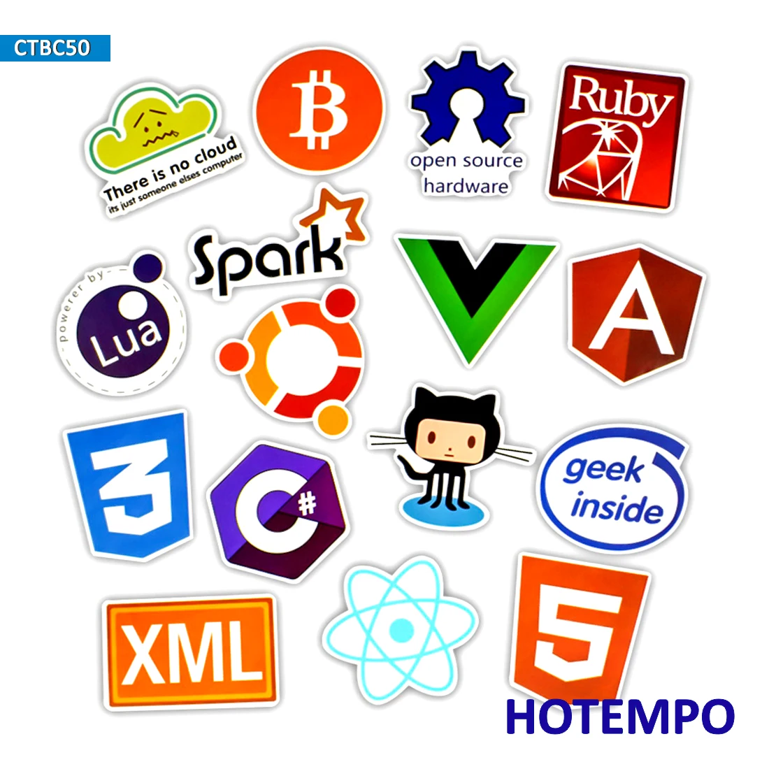 50 шт. Программирование интернет html-программное обеспечение гик хакер разработчик стикер s для мобильного телефона ноутбука багаж скейтборд наклейка