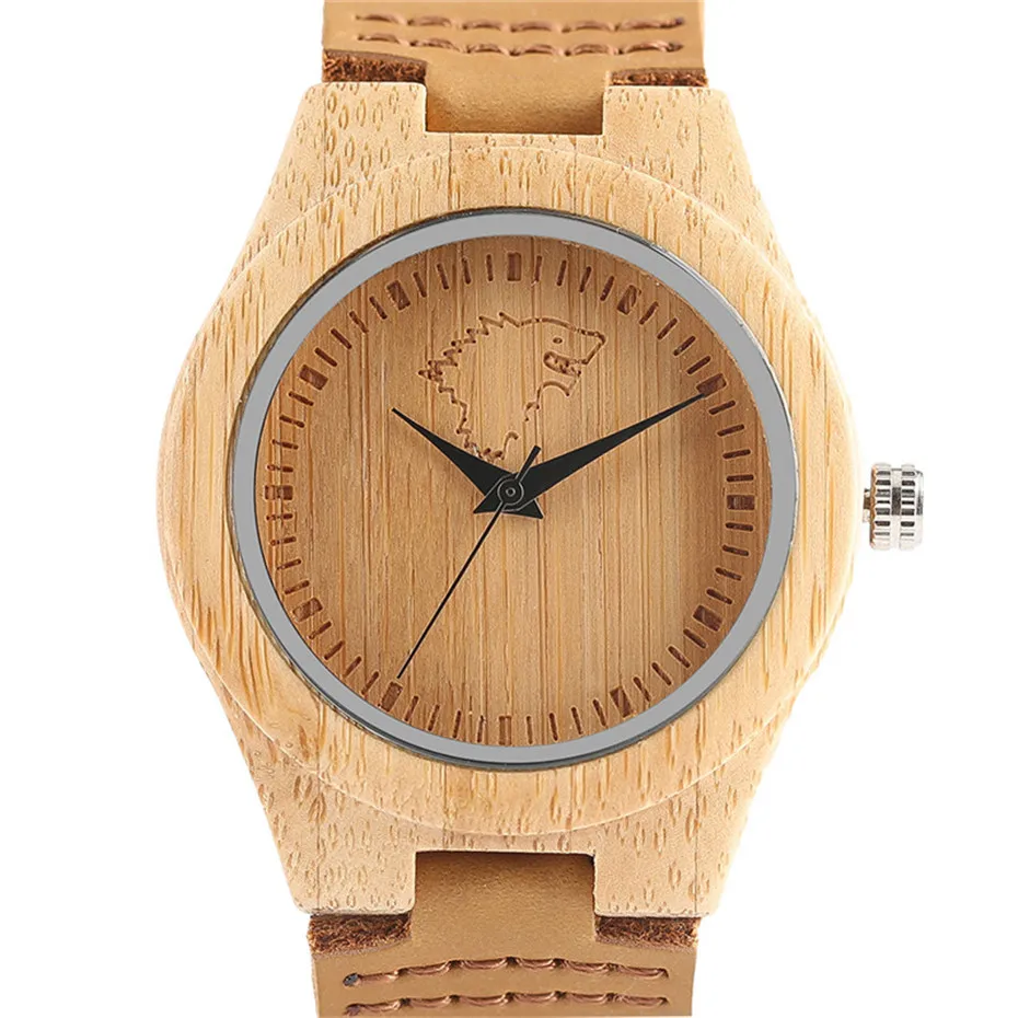 Wooden Wolf Watches Game of Thrones Clock Japanese Quarzt WristWatch Minimalist Leather Natural Bamboo Watch Woman Clock (5)