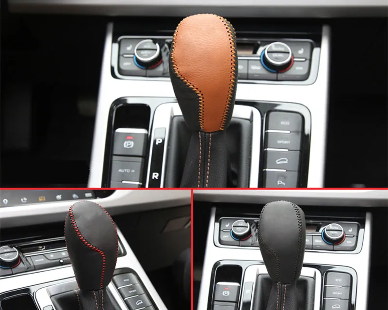 Ручка переключения передач кожаная универсальная для Geely ATLAS Emgrand X7 Sport 2016