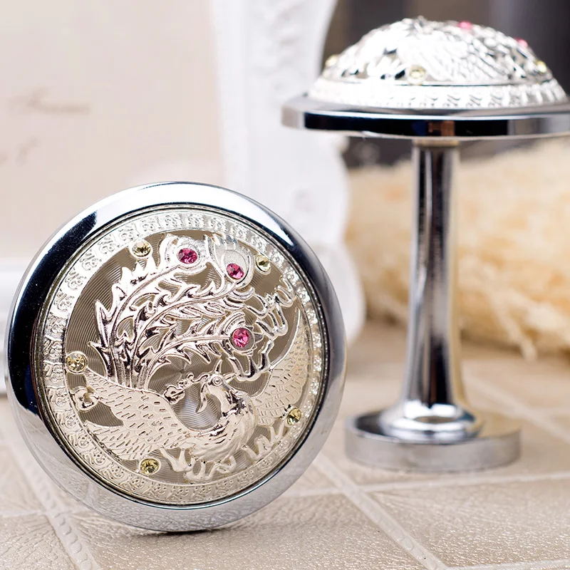 

1pc Crystal Peacock Wall Hooks Luxury Silver Clothes Hanger Wall Decor / Cottage Curtain hook French Country Hat Coat Hangers
