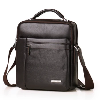 

CHEER SOUL Genuine Leather Men's Messenger Bag Casual Male Cow Leather Small Crossbody Shoulder Bags Totes Handbag 2018 New