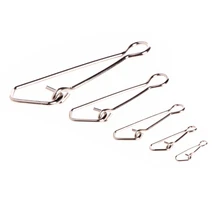 Крючок оснастки поворотный Нержавеющая сталь карабины Крюк Приманка Разъем рыболовные снасти Размеры 0-фотоаппарата для получения мгновенных снимков 8 50 шт./упак