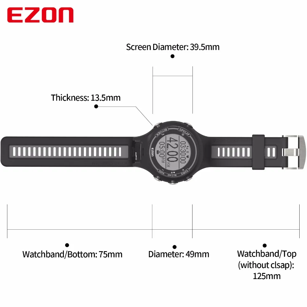 Мужские Цифровые спортивные часы Смарт для бега с GPS пульсометром на запястье