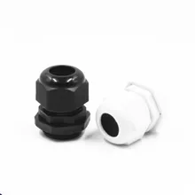 100 шт. PG7 кабельный сальник для герметизации провода соединителя Водонепроницаемый нейлон Пластик для 3-6,5 мм кабель