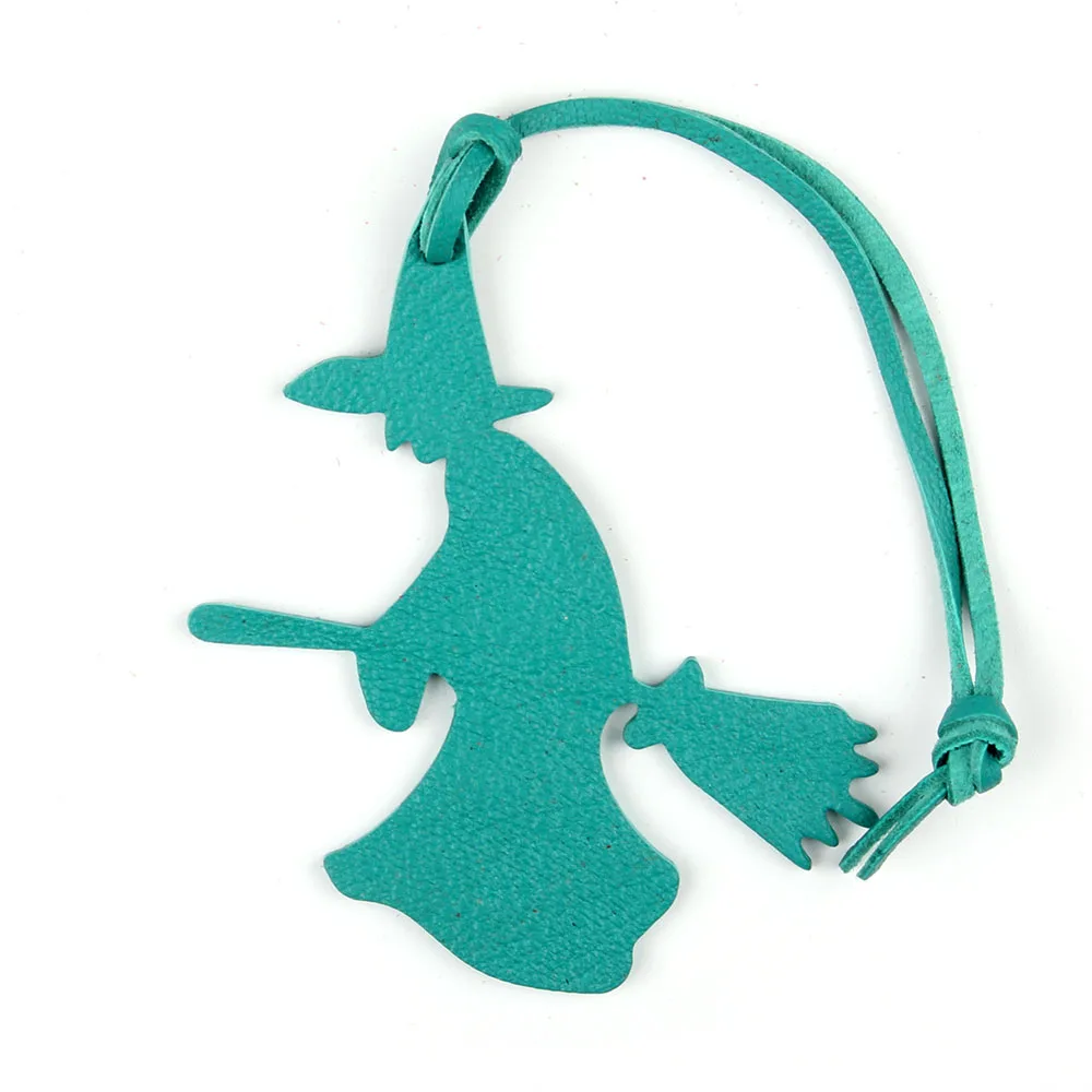 Известный бренд дизайнер ведьма ручной работы из натуральной кожи брелок Подвеска цепочка для ключей женская сумка Шарм аксессуары - Цвет: D