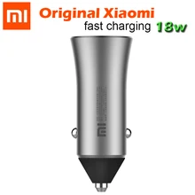 Новинка! Оригинальное автомобильное зарядное устройство для Xiaomi 18 W быстрая зарядка двойной USB телефон Быстрая зарядка 5 V/2.4A 9 V/2A с светодиодный подсветкой для iphone XS XR