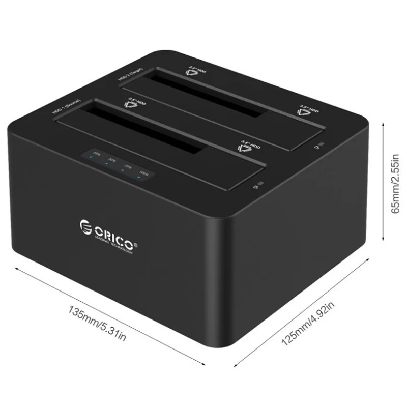  Disco Duro de doble disco Disco Duro HDD a USB 30 a SATA adaptador 25/35 pulgadas ordenador de sobr