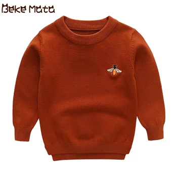 

BEKE MATA Baby Sweater For Boys Winter 2018 Knitted Toddler Boy Sweater Long Sleeve Kids Cardigans Warm Cotton Children Sweaters