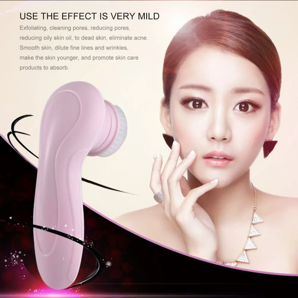 3 in 1 Electric Rotating Vibrating Facial Cleansing Brush Sets USB