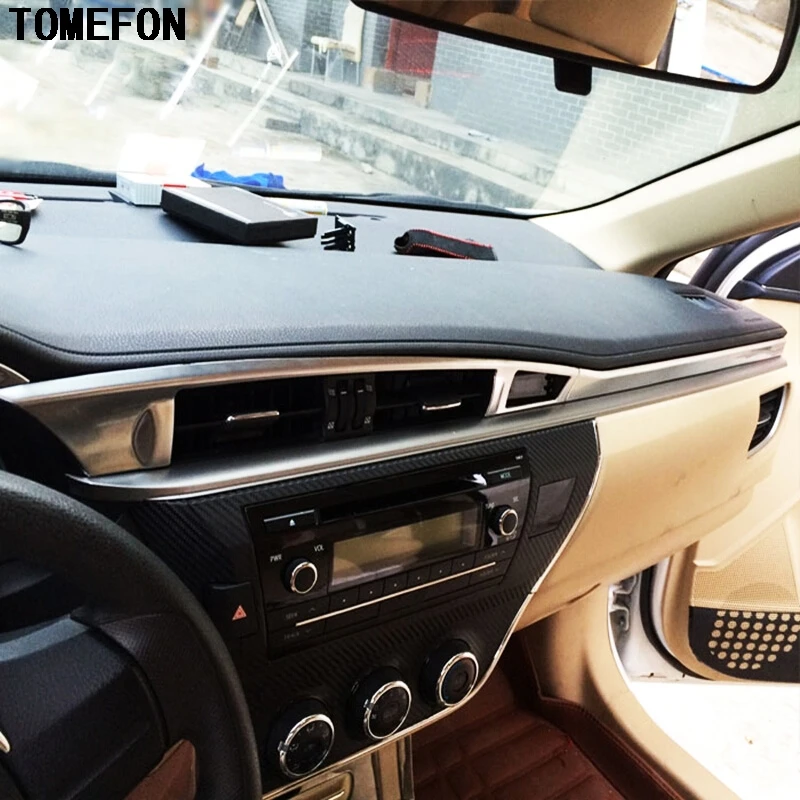 Для Toyota Corolla ABS Хромированная Автомобильная приборная панель центральная консоль отделка LHD 4 шт