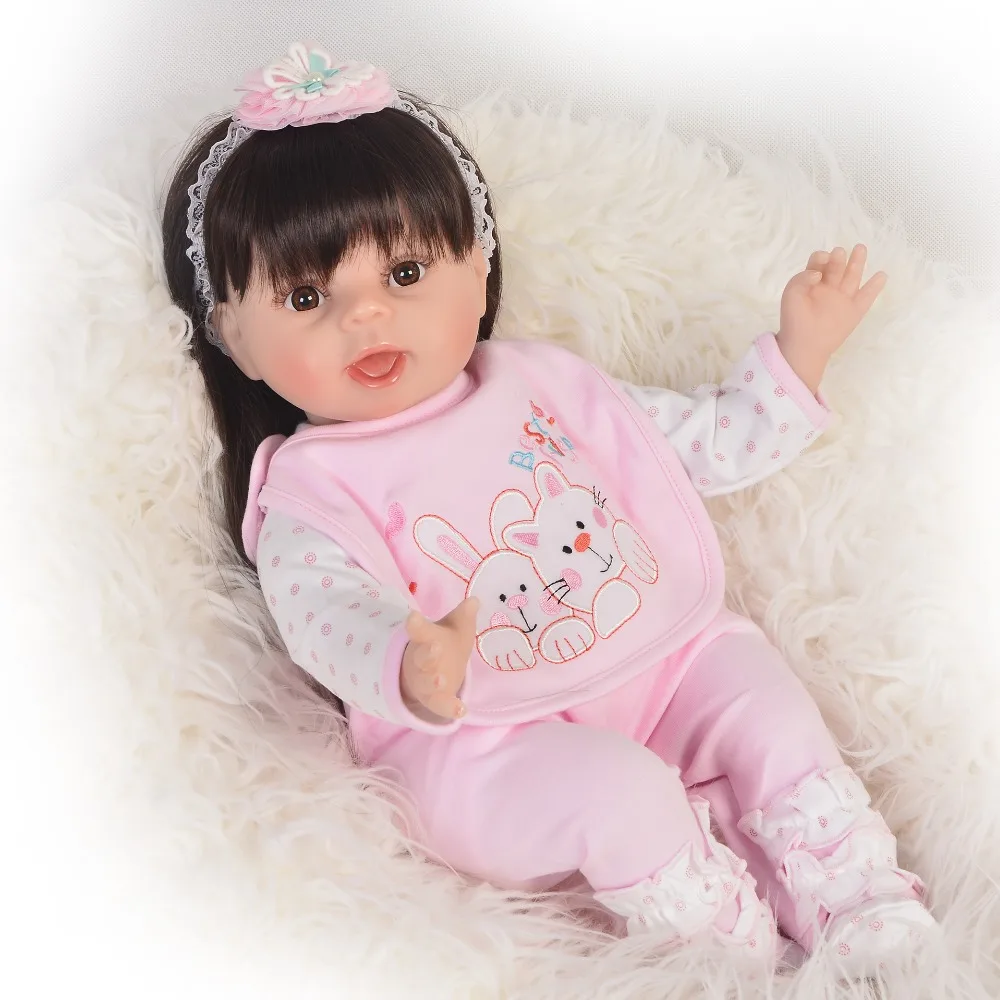 

Lovely KEIUMI 22 inch Silicone Baby Dolls Newborn Girls Looks Real Princess Reborn Baby Dolls Toys For Kids Playmates 55 cm
