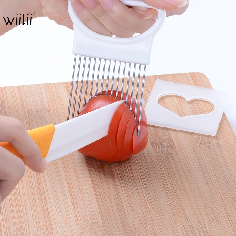WIILII Stainless Steel Onion Cutter Potato Tomato Slicer Manual