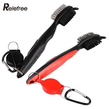 

Golf Groove Cleaning Brush Double-Side With Keychain For Golf Ball Putter Wedge Club Cue Cleaner Equipment Portable Tool