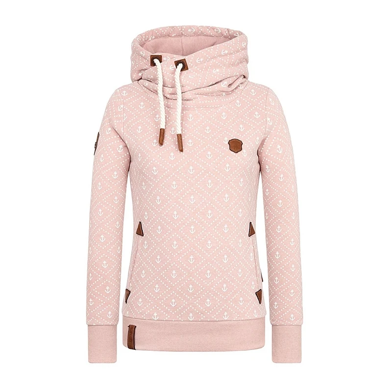 Manubeau New Arrival Hoodies Fashion Women Sea Anchor Print Sweatshirts Casual Plus Size 5XL Kpop H