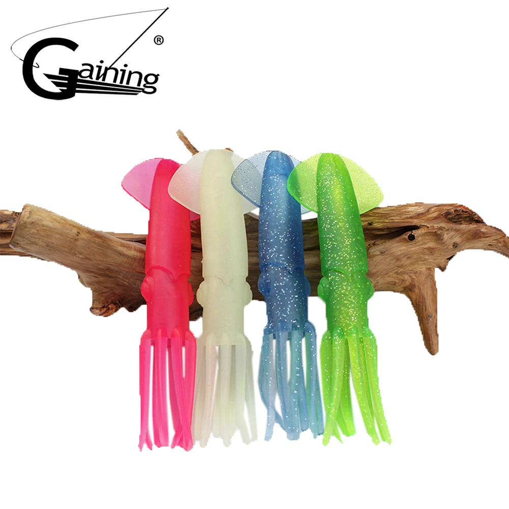 Buy 4pcs Squid Fishing Lure 22cm 70g Soft Squid Skirt