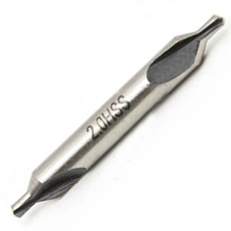 Practical 5 HSS Combined Center Drills Bits Set 60 Degree Countersink Tool Kit High Speed