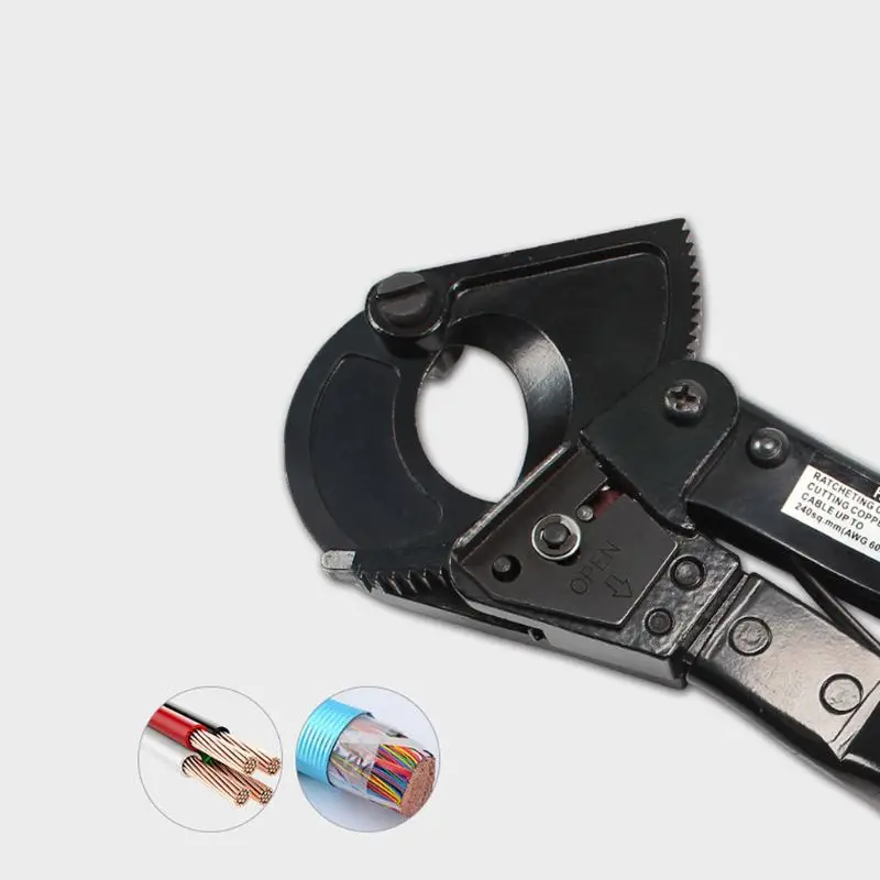 

HS-325A 240mm Cable Cutter Electric Ratchet Wire Cutting Tool Pliers Scissors Professional Insulation Cutter