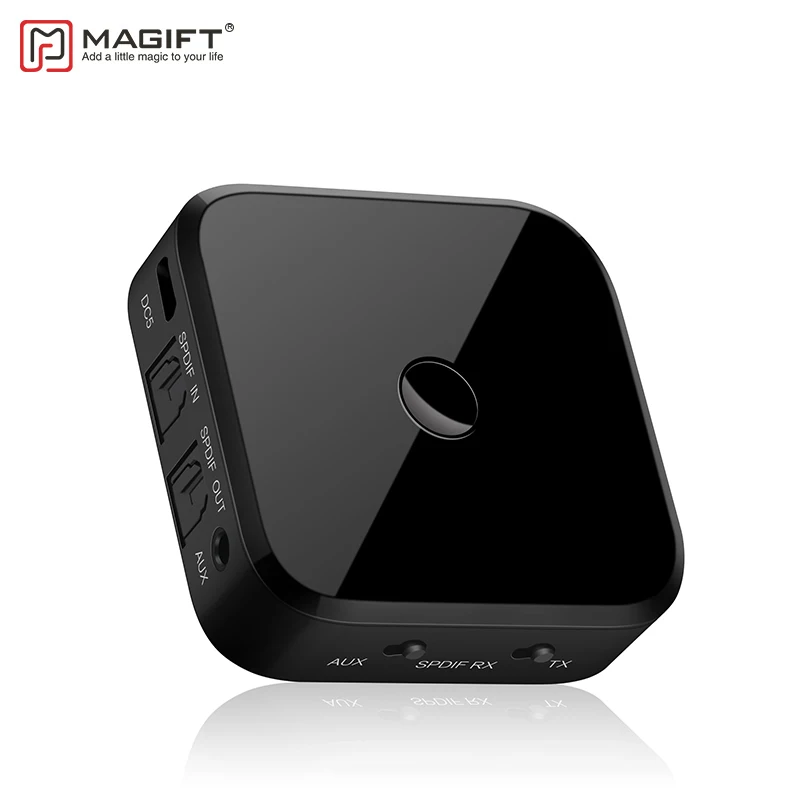 

Magift Wireles Bluetooth Transmitter And Receiver 2in1 Audio Adapter CSR BC8670 V4.1 Aux SPDIF Support APTX Low Latency For TV