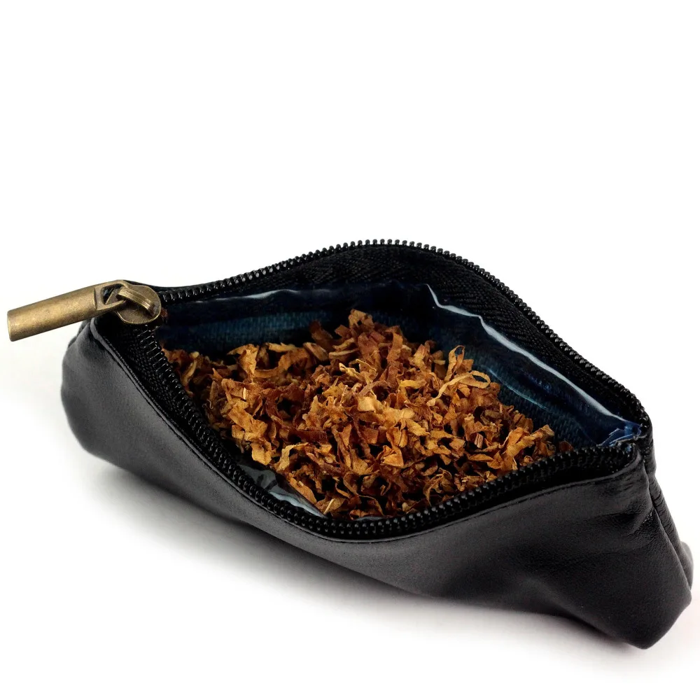 

FIREDOG Durable Zipper Cigarette Portable Smoking Pipe Tobacco Pouch Case Bag Holder Brown/Black CL45 Free Shipping