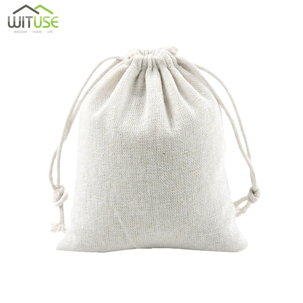 1 шт., простой хлопковый льняной пылезащитный матерчатый сумка-мешок, носки для одежды/нижнее белье, обувь, сумка для дома, хранение детских игрушек