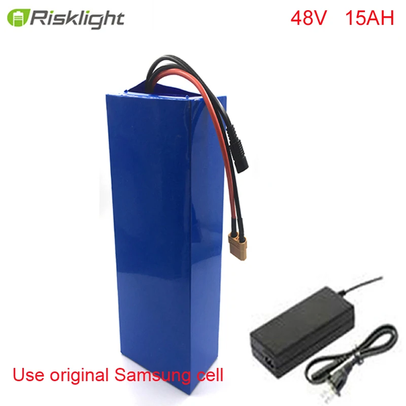 

Rechargeable lithium ion battery 48V 15Ah ebike Li-ion battery for 48V 750W 1000w bbs02 bafang 8fun motor